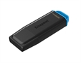 DTXG2-128GB Black-Blue-128GB USB 32 Gen 1 Flash Drive-Diagonal View