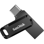 SanDisk Ultra Dual Go - USB Flash Drive, 128 GB, USB 3.2 Gen 1, Type-A/Type-C, Black