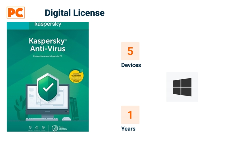 EN - INFO 5 Devices, 1 Year, Windows