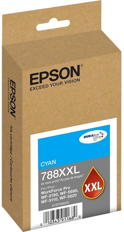 Epson 788XXL View Front Cyan