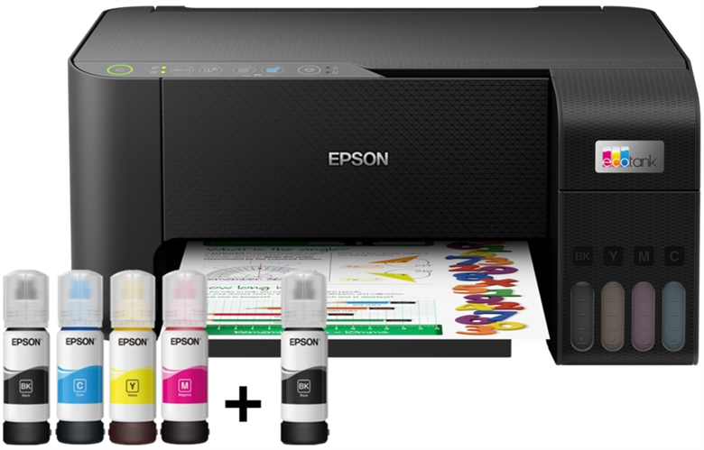 Epson EcoTank L3250 - Front Printing with Inks View