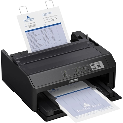 Epson FX-890II - N Network Impact Dot Matrix Printer Vista Frontal Left