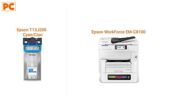 EPSON T13J200 CYAN EXAMPLE VIEW