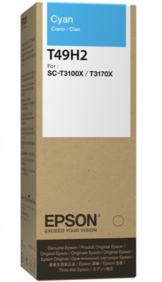 Epson T49H Cyan Ink Bottle box