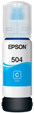 Epson T504 - Botella de Tinta Cyan, 1 Paquete