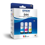 Epson T544 - Cyan, Magenta and Yellow Ink Refill, 1 Pack