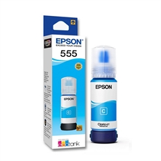 Epson T555 - Cyan Ink Bottle, 1 Pack