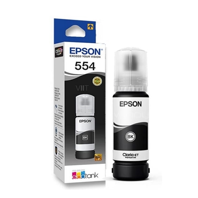 Epson T555 Ink Cartridges Negro Vista Empaque