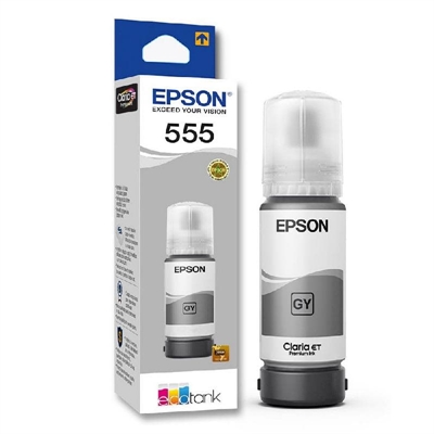 Epson T555 Ink Cartridges Gris Vista Empaque