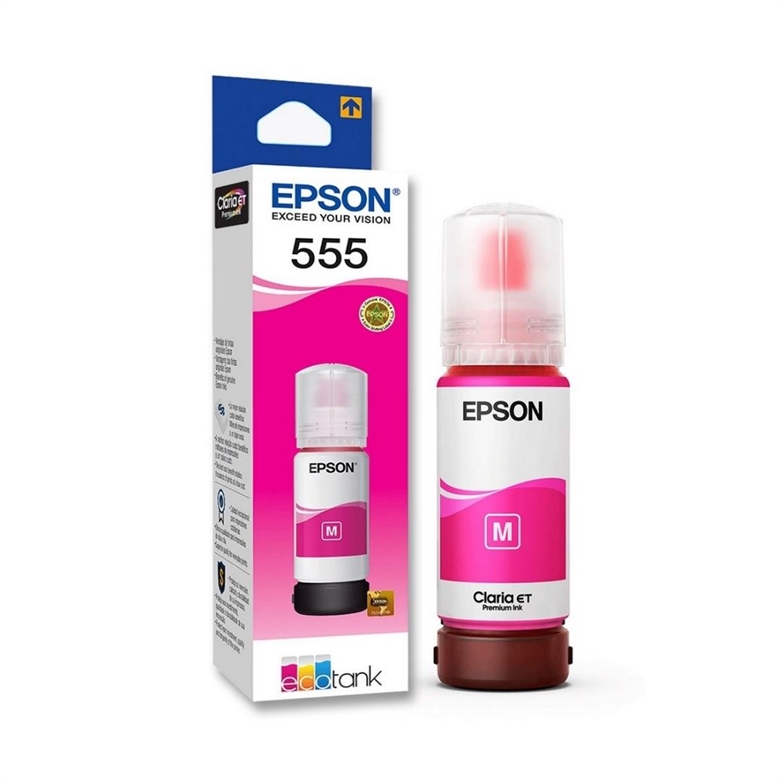 Epson T555 Ink Cartridges Magenta Vista Empaque