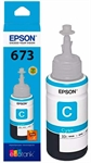 Epson T673  - Cyan Ink Cartridge, 1 Pack (70ml)