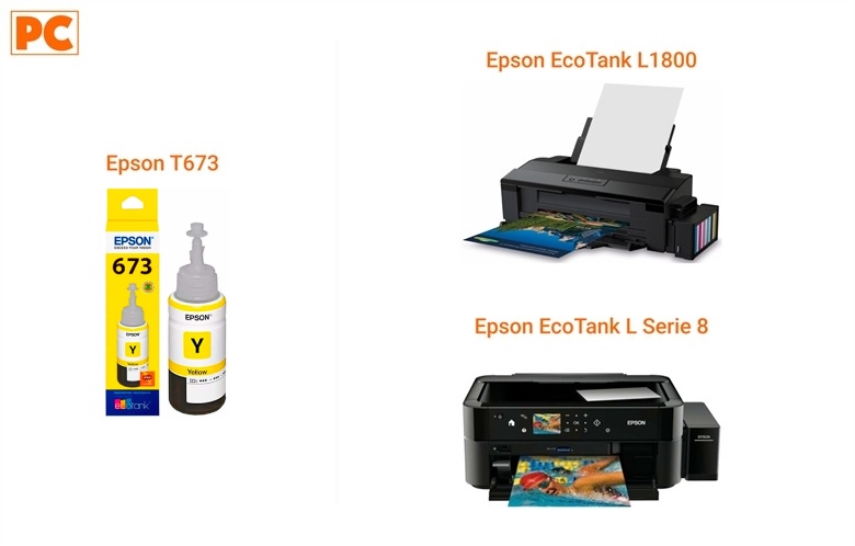 Epson T673 Yellow Illustrative View