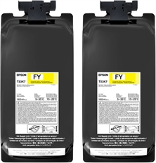 Epson UltraChrome DS  - Cartucho de Tinta Amarilla Fluorescente de Alto Rendimiento, 2 Paquetes