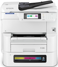 Epson WorkForce Pro EM-C8100 - Impresora multifunción a inyección, inalámbrica, Color, tamaño A3, Blanco