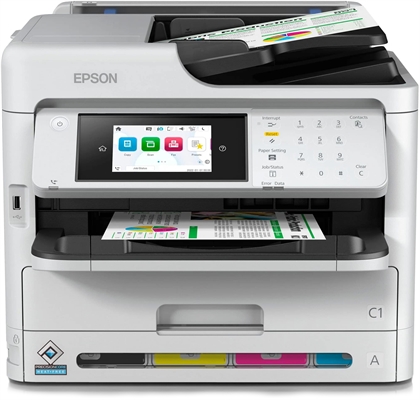 Epson WorkForce Pro WF-C5890 C11CK23301 - All-in-One Inkjet Printer Wireless Color White View Front