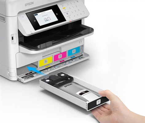 Epson WorkForce Pro WF-C5890 C11CK23301 - All-in-One Inkjet Printer Wireless Color White View How to Replace Inks