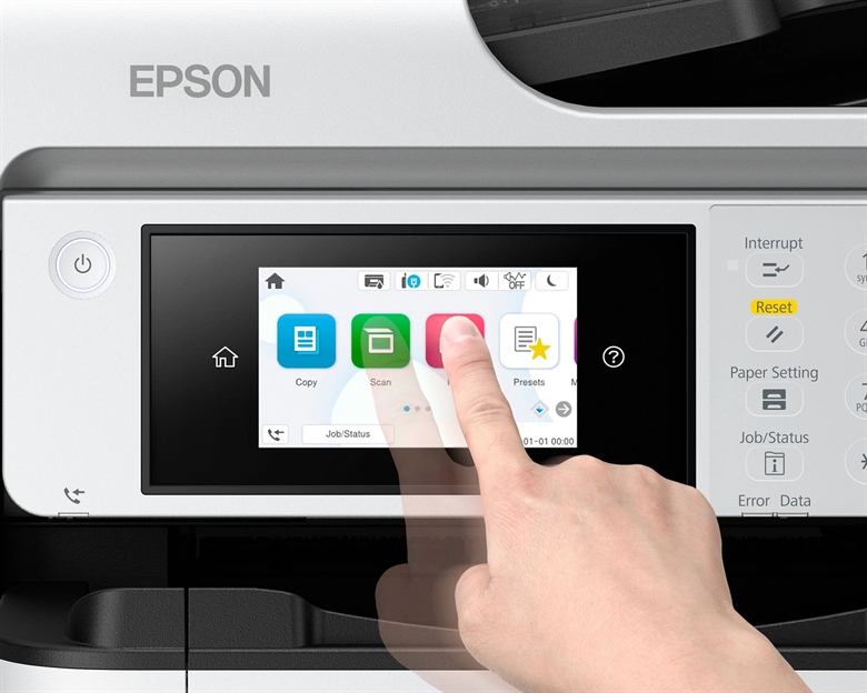 Epson WorkForce Pro WF-C5890 C11CK23301 - All-in-One Inkjet Printer Wireless Color White View Touch Screen