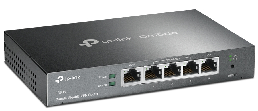 ROUTER 5P TP-LINK OMADA ER605 GIGA VPN 1P WAN+3P