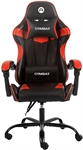 ArgomTech Ergo GX5 - Red Gaming Chair, Metal and Synthetic Leather, Adjustable Headrest, Lumbar Support, Adjustable Seat Height, Fixed Armrest