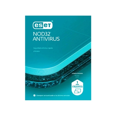 ESET NOD32 Antivirus Licencia 3 PCs 1 Año-Vista Frontal2