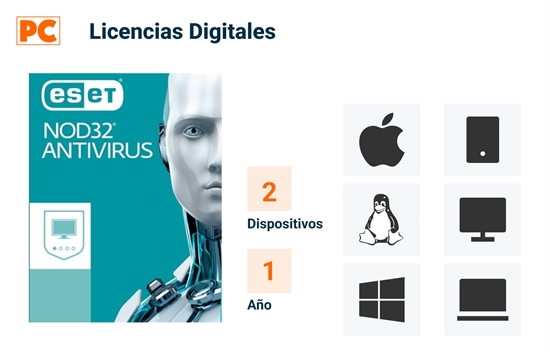 ESET NOD32 Antivirus spanish 1 years