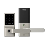 Eufy C33 - Cerradura Inteligente, Lector de Huellas Dactilares, PIN, Llave, Aplicación, WiFi, Blanco