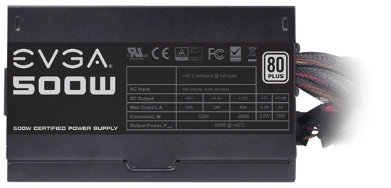 EVGA 500 W1 500W Power Supply Info