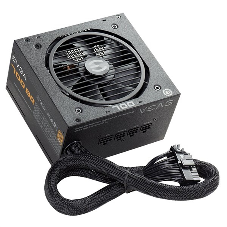 EVGA 700 BQ Fuente de Poder Modular Vista Isométrica