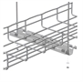 FASP200PG 8-Inch Straight FAS Profile Channel for Wire Mesh Cable Tray-Front View