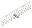 FASP200PG 8-Inch Straight FAS Profile Channel for Wire Mesh Cable Tray-Lateral View