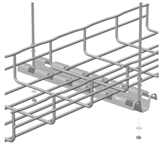 Cablofil Legrand  - Perfil Recto de Montaje Rápido con Pestañas de Bloqueo FAS, Altura 0.04m, Capacidad 400mm, Profundidad Total 0.48m sin Tornillos, Capacidad de Carga 35kg