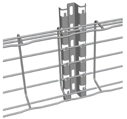 FASP400PG 16-Inch Straight FAS Profile Channel for Wire Mesh Cable Tray-General View