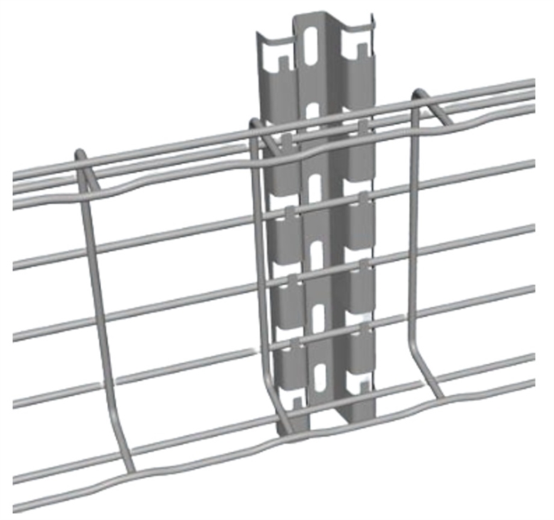 FASP400PG 16-Inch Straight FAS Profile Channel for Wire Mesh Cable Tray-General View