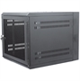 WM2019-07-02 Negro-Gabinete de Pared para Redes de 7U-Vista Frontal