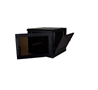 WM2019-07-02 Negro-Gabinete de Pared para Redes de 7U-Vista Lateral Abierta