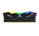 TeamGroup T-Force Delta RGB Black - Módulo de Memoria RAM, 16GB(1x 16GB), 288-pin DDR5 RAM DIMM, para PC de Escritorio, 5600MHz, CL36