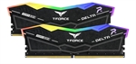 TeamGroup T-Force Delta RGB  - Módulo de Memoria RAM, 32GB(2x 16GB), 288-pin DDR5 SDRAM DIMM, Para PC de Escritorio, 7200MHz, CL34