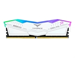 TeamGroup T-Force Delta RGB White  - Módulo de Memoria RAM, 32GB(1x 32GB), 288-pin DDR5 SDRAM DIMM, para PC de Escritorio, 6000MHz, CL38