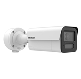 Hikvision  - Cámara de Seguridad Domo Fijo IP Inteligente 4MP con Micrófono y Altavoz Integrados y Visión Nocturna Híbrida Inteligente 40m, Lente Fijo, Audio Bidireccional, Detección de Humanos y Vehículos con IA, ColorVu, IP67, IK10, Blanco