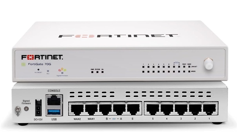 Fortinet FG-70G - Vista Trasera