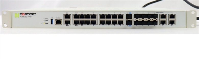 Fortinet FortiGate 100F FG-100F - vista frontal