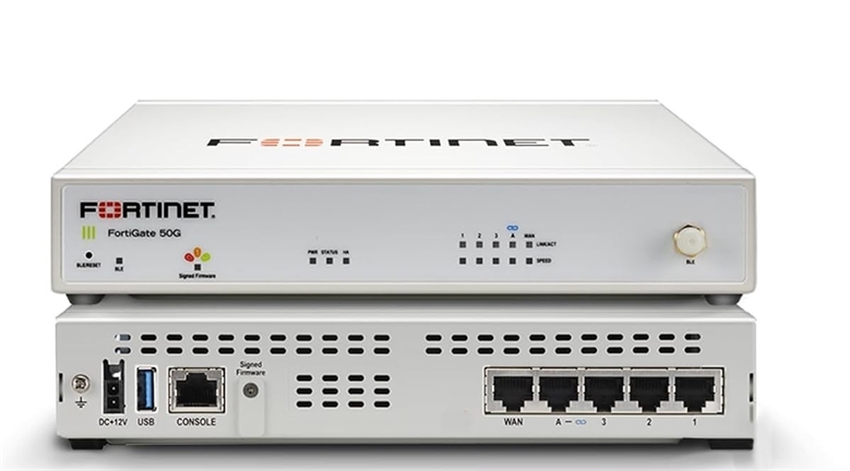 Fortinet FortiGate 50G - Vista Posterior