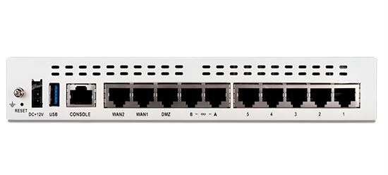 Fortinet FortiGate 60F - rear view
