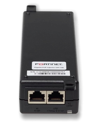 Inyector-PoE-Gigabit-Fortinet-GPI-130-Vista Posterior Angulada