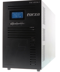 Forza FDC-203K-I  - UPS, 220V (200 - 240 VCA), Outlets 8 x IEC C13; 1 x IEC C19, 3000VA/3000W, 12V / 9Ah (6),