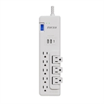 Forza FSP-812RUSBCW - Surge Protector, 8 Outlets, 110V, 2200 Joules
