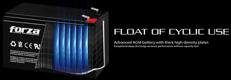 Forza FUB-1290 UPS Battery Float of Cyclic Use