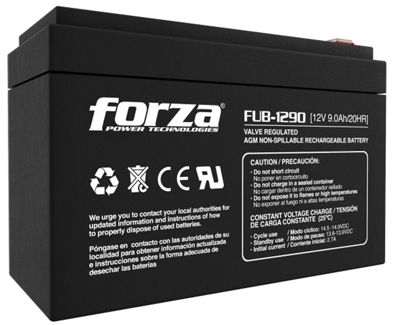 Forza FUB-1290 UPS Battery Isometric View