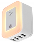 Forza FWT-4012USB - Protector de Voltaje, 4 Salidas USB, 110V/220V, 0.5A