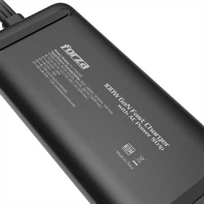 Forza GaN Charger USB A C 100W Rear View 4